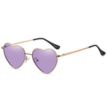 Carica l'immagine nel visualizzatore di Gallery, Elbru Retro Heart Shaped Sunglasses  Polarized Sun Glasses Ultralight Clear Colorful Eyewear For Women UV400 Sunshades