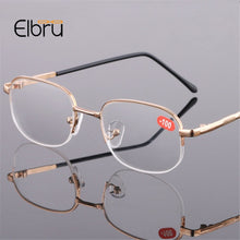 Load image into Gallery viewer, Elbru Rimless Myopia Glasses Men&amp;Women  Gold Frame Lens Shortsighted Eyeglasses Diopter -1.0 -1.5-2.0 -2.5 -3.0 -3.5 -4.0