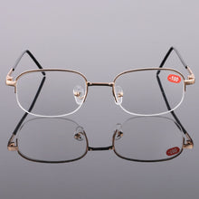 Load image into Gallery viewer, Elbru Rimless Myopia Glasses Men&amp;Women  Gold Frame Lens Shortsighted Eyeglasses Diopter -1.0 -1.5-2.0 -2.5 -3.0 -3.5 -4.0
