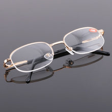 Load image into Gallery viewer, Elbru Rimless Myopia Glasses Men&amp;Women  Gold Frame Lens Shortsighted Eyeglasses Diopter -1.0 -1.5-2.0 -2.5 -3.0 -3.5 -4.0
