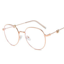 Load image into Gallery viewer, Elbru Ultralight Anti-blue Light Clear Lens Glasses Frame Women&amp;Men Metal Frame Computer Eyeglasses Anti Glare Fake Glasses