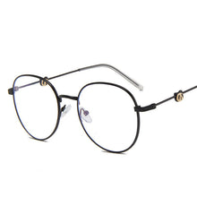 Load image into Gallery viewer, Elbru Ultralight Anti-blue Light Clear Lens Glasses Frame Women&amp;Men Metal Frame Computer Eyeglasses Anti Glare Fake Glasses