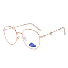 Load image into Gallery viewer, Elbru Ultralight Anti-blue Light Clear Lens Glasses Frame Women&amp;Men Metal Frame Computer Eyeglasses Anti Glare Fake Glasses
