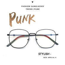 Load image into Gallery viewer, Elbru Vintage Large Square Glasses Frame Transparent Ultra Light Myopia Glasses Frame Eyeglasses Female Eyewear Unisex