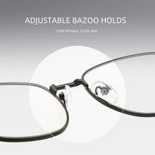 Load image into Gallery viewer, Elbru Vintage Large Square Glasses Frame Transparent Ultra Light Myopia Glasses Frame Eyeglasses Female Eyewear Unisex