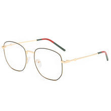 Load image into Gallery viewer, Elbru Vintage Large Square Glasses Frame Transparent Ultra Light Myopia Glasses Frame Eyeglasses Female Eyewear Unisex