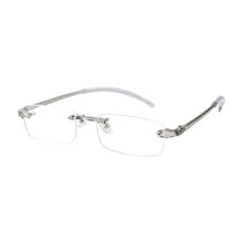 Load image into Gallery viewer, Elbru Vintage Rimless Finished Myopia Glasses Men Women Ultralight Resin Nearsighted Eyeglasses Diopters -1 -2 -2.5 -3 -3.5 -4