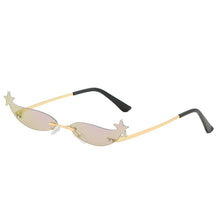 Load image into Gallery viewer, Elbru Vintage Small Sunglasses Women Cat Eye sunglasses Trendy Mirror Eyewear for Women Small Metal Sun Glasses oculos femininos
