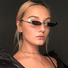 Load image into Gallery viewer, Elbru Vintage Small Sunglasses Women Cat Eye sunglasses Trendy Mirror Eyewear for Women Small Metal Sun Glasses oculos femininos