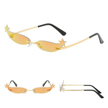 Load image into Gallery viewer, Elbru Vintage Small Sunglasses Women Cat Eye sunglasses Trendy Mirror Eyewear for Women Small Metal Sun Glasses oculos femininos