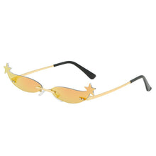 Load image into Gallery viewer, Elbru Vintage Small Sunglasses Women Cat Eye sunglasses Trendy Mirror Eyewear for Women Small Metal Sun Glasses oculos femininos