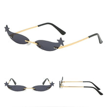 Load image into Gallery viewer, Elbru Vintage Small Sunglasses Women Cat Eye sunglasses Trendy Mirror Eyewear for Women Small Metal Sun Glasses oculos femininos