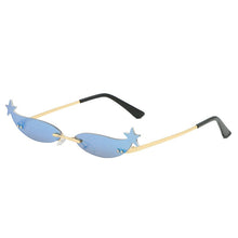 Load image into Gallery viewer, Elbru Vintage Small Sunglasses Women Cat Eye sunglasses Trendy Mirror Eyewear for Women Small Metal Sun Glasses oculos femininos