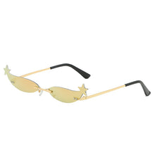 Load image into Gallery viewer, Elbru Vintage Small Sunglasses Women Cat Eye sunglasses Trendy Mirror Eyewear for Women Small Metal Sun Glasses oculos femininos