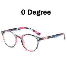 Load image into Gallery viewer, Elbru Women Retro Vintage Round Finished Myopia Glasses for Ladies Nearsighted Eyewear Myopia Eyeglasses 0 Degree -1.0 to -6.0