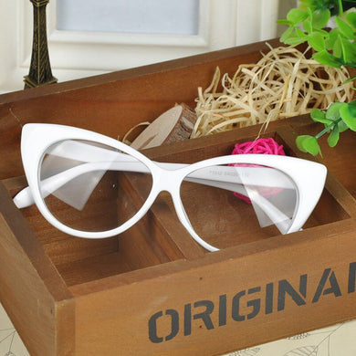 Elegant Cat Eye Style Women Plain Glasses Spectacle Frame Colorful Leisure Eyeglasses Brand Birthday Gift