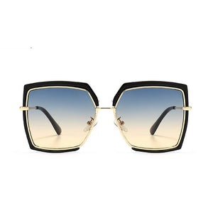 Elegant Woman Square Sunglasses Men Unique Gold Black Shades  Brand Driving Sun Glasses Unisex Female Men zonnebril dames