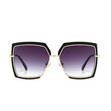 Carica l&#39;immagine nel visualizzatore di Gallery, Elegant Woman Square Sunglasses Men Unique Gold Black Shades  Brand Driving Sun Glasses Unisex Female Men zonnebril dames