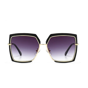 Elegant Woman Square Sunglasses Men Unique Gold Black Shades  Brand Driving Sun Glasses Unisex Female Men zonnebril dames