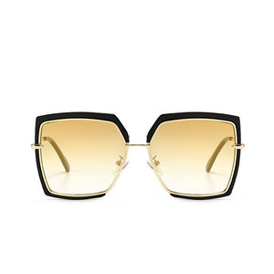 Elegant Woman Square Sunglasses Men Unique Gold Black Shades  Brand Driving Sun Glasses Unisex Female Men zonnebril dames