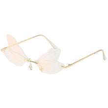 Load image into Gallery viewer, Dragonfly Sunglasses Women 2022 Fashion Brand Retro Steam punk Frameless Sun Glasses For Woman Girls Shades Oculos
