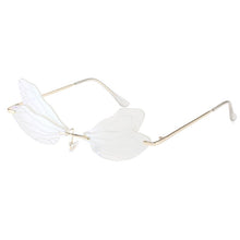 Load image into Gallery viewer, Dragonfly Sunglasses Women 2022 Fashion Brand Retro Steam punk Frameless Sun Glasses For Woman Girls Shades Oculos