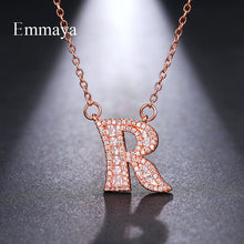 Load image into Gallery viewer, Emmaya Letters Chain Pendants Necklaces Women&#39;s Zircon Hip Hop Jewelry With Gold Tennis Chain Party Wedding Gift