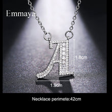 Load image into Gallery viewer, Emmaya Letters Chain Pendants Necklaces Women&#39;s Zircon Hip Hop Jewelry With Gold Tennis Chain Party Wedding Gift