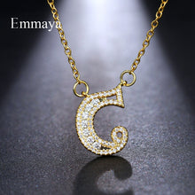 Load image into Gallery viewer, Emmaya Letters Chain Pendants Necklaces Women&#39;s Zircon Hip Hop Jewelry With Gold Tennis Chain Party Wedding Gift