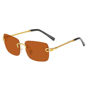 Emosnia 2023 Oversized Square Sunglasses Men Women Metal   Brand Sun Glasses Retro Classic Eyeglasses