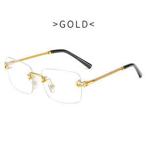 Emosnia 2023 Oversized Square Sunglasses Men Women Metal   Brand Sun Glasses Retro Classic Eyeglasses
