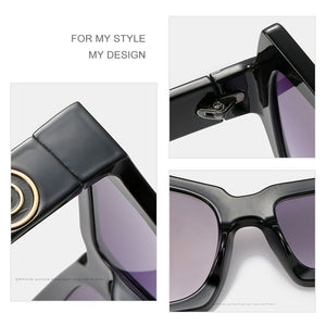 Emosnia 2023 Irregular Sunglasses Men Retro Oversized Leopard Plastic Frame Women Sun Glasses Party Funny Eyewear UV400