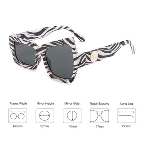 Emosnia 2023 Irregular Sunglasses Men Retro Oversized Leopard Plastic Frame Women Sun Glasses Party Funny Eyewear UV400