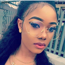 Load image into Gallery viewer, Emosnia  Sunglasses Women Oversized Brand Designer Clear Sun Glasses Myopia Big Women Lady Glasses Female Shades UV400
