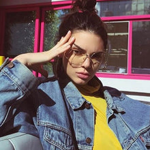 Load image into Gallery viewer, Emosnia  Sunglasses Women Oversized Brand Designer Clear Sun Glasses Myopia Big Women Lady Glasses Female Shades UV400
