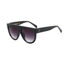 Load image into Gallery viewer, Emosnia Ladies Cat Eye Sunglasses Women Summer Vintage Coating Mirror Sun Glasses Retro Rimless Metal Black Eyewear UV400