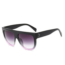 Load image into Gallery viewer, Emosnia Ladies Cat Eye Sunglasses Women Summer Vintage Coating Mirror Sun Glasses Retro Rimless Metal Black Eyewear UV400