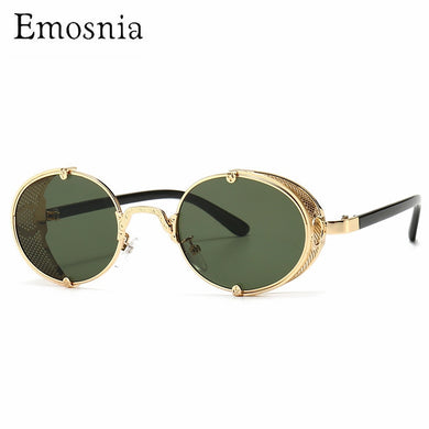 Emosnia 2023 Punk Sunglasses Men Women Vintage Round Sun Glasses Retro Gradient  Eyeglasses Outdoor Goggles UV400