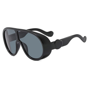 Emosnia Oversized Classic Men Sunglasses Women One Piece Brand Design Steampunk Shield Sun Glasses Retro Oculos De Sol UV400