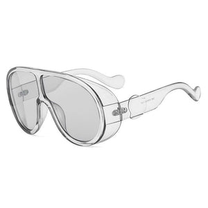 Emosnia Oversized Classic Men Sunglasses Women One Piece Brand Design Steampunk Shield Sun Glasses Retro Oculos De Sol UV400