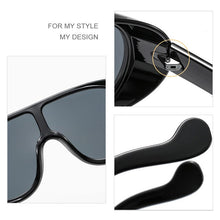 Load image into Gallery viewer, Emosnia Oversized Classic Men Sunglasses Women One Piece Brand Design Steampunk Shield Sun Glasses Retro Oculos De Sol UV400