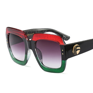 Emosnia Occhiali da sole quadrati Goggle UV400 Donna Donna Trend Nero Grigio sfumato 2023 Occhiali da vista Oculos da esterno 