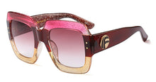 Carica l&#39;immagine nel visualizzatore di Gallery, Emosnia Occhiali da sole quadrati Goggle UV400 Donna Donna Trend Nero Grigio sfumato 2023 Occhiali da vista Oculos da esterno 