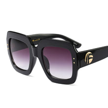 Carica l&#39;immagine nel visualizzatore di Gallery, Emosnia Occhiali da sole quadrati Goggle UV400 Donna Donna Trend Nero Grigio sfumato 2023 Occhiali da vista Oculos da esterno 