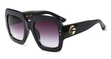 Carica l&#39;immagine nel visualizzatore di Gallery, Emosnia Occhiali da sole quadrati Goggle UV400 Donna Donna Trend Nero Grigio sfumato 2023 Occhiali da vista Oculos da esterno 