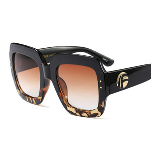 Emosnia Occhiali da sole quadrati Goggle UV400 Donna Donna Trend Nero Grigio sfumato 2023 Occhiali da vista Oculos da esterno 