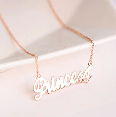 English alphabet princess clavicle short chain Necklace Fashion personality female jewelry factory direct LM-N196