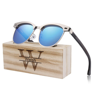 Engrave Your LOGO Wooden Polarized Men's Sunglasses Women Sun glasses UV400 Protection Male Oculos de sol Masculino