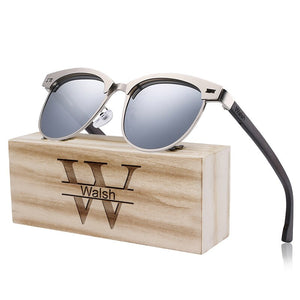 Engrave Your LOGO Wooden Polarized Men's Sunglasses Women Sun glasses UV400 Protection Male Oculos de sol Masculino