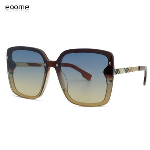 Eoome 2023 Lady Sunglasses Winter Woman  Tortoiseshell Glasses Lentes Polarizados Para Hombre  With Case
